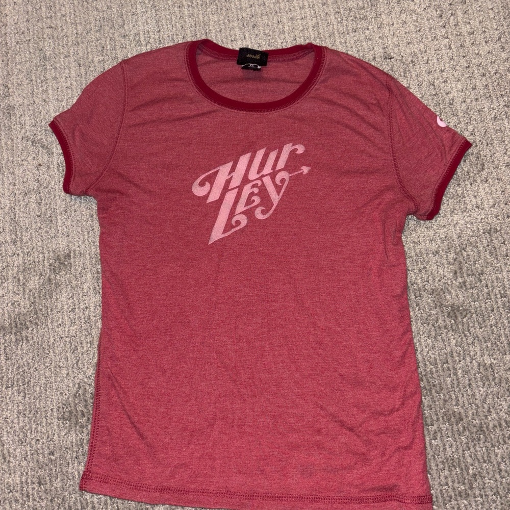 Hurley Crimson Crew Neck Tee